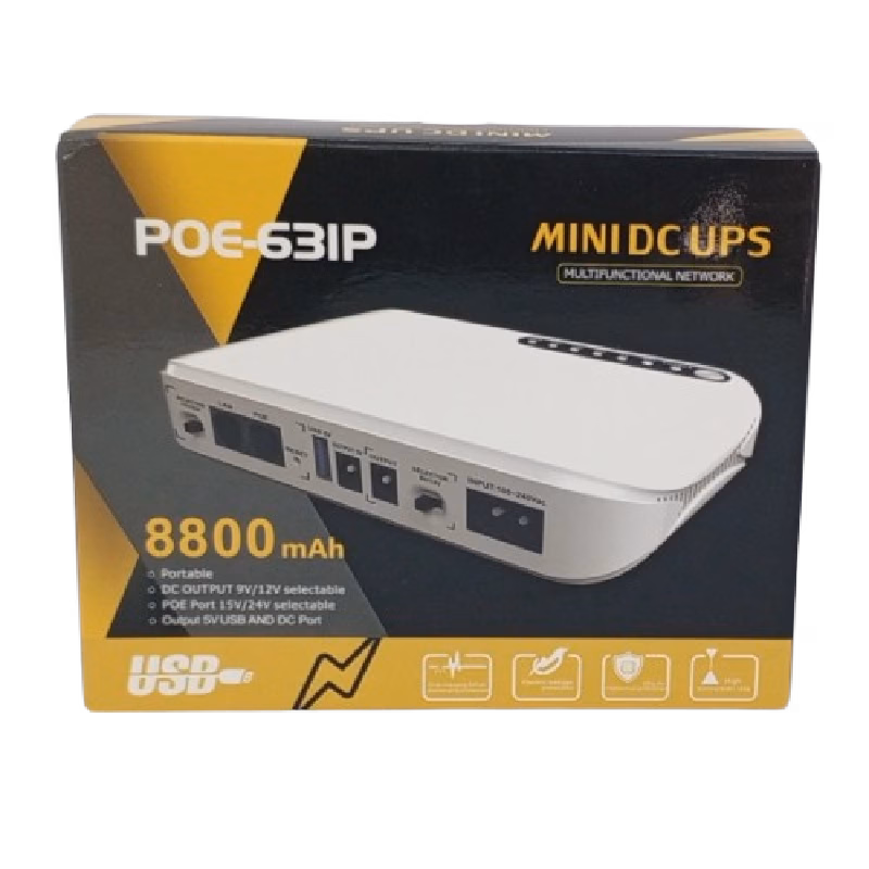 SKE POE-63IP MINI DC UPS 8800mAh