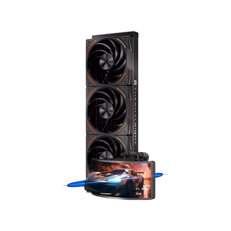 Thermalright Rainbow Vision 360 Turbo ARGB Black Liquid CPU Cooler with 6.67″ Curved Screen