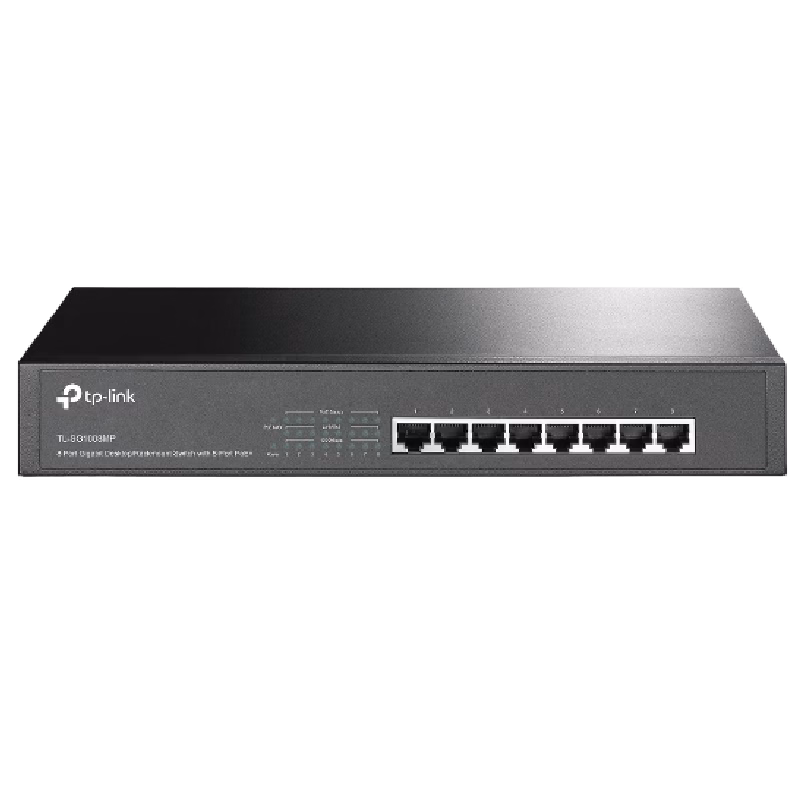 TL-SG1008MP V2 8-Port Gigabit Desktop Rackmount Switch with 8-Port PoE