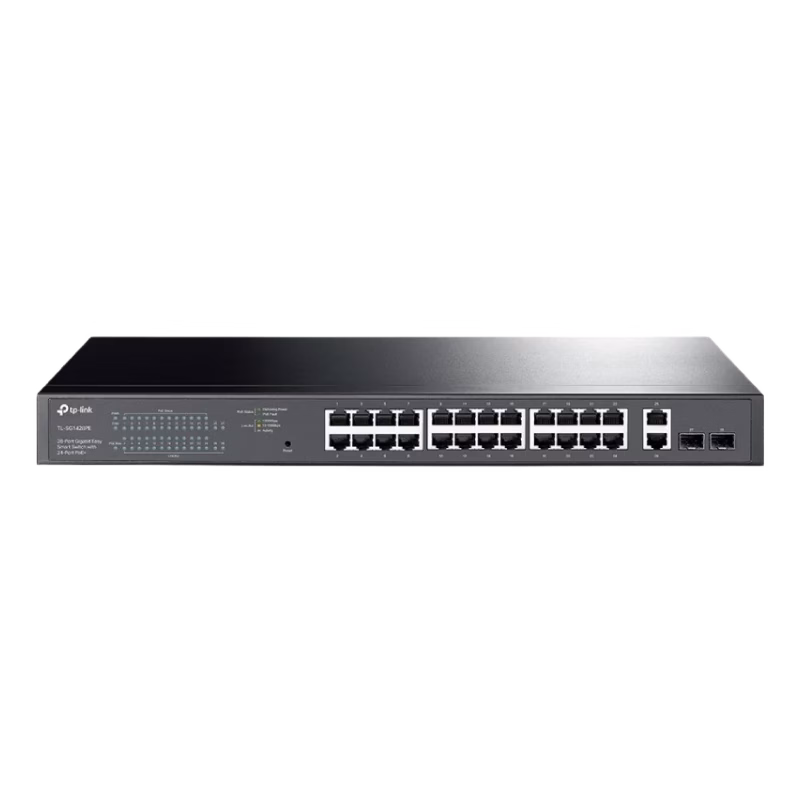 TP-Link 28-Port Gigabit Easy Smart Switch | TL-SG1428PE