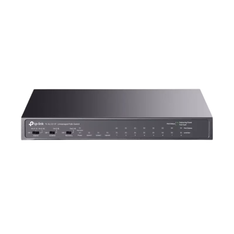 TP-Link 8-Port 10/100Mbps Desktop Switch with 8-Port PoE+ | TL-SL1311MP