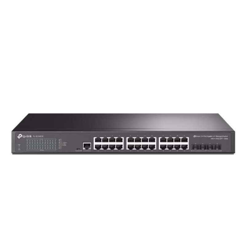 TP-Link JetStream 24-Port Gigabit L2+ Managed Switch with 4 10GE SFP+ Slots | TL-SG3428X | 1 Year Warranty
