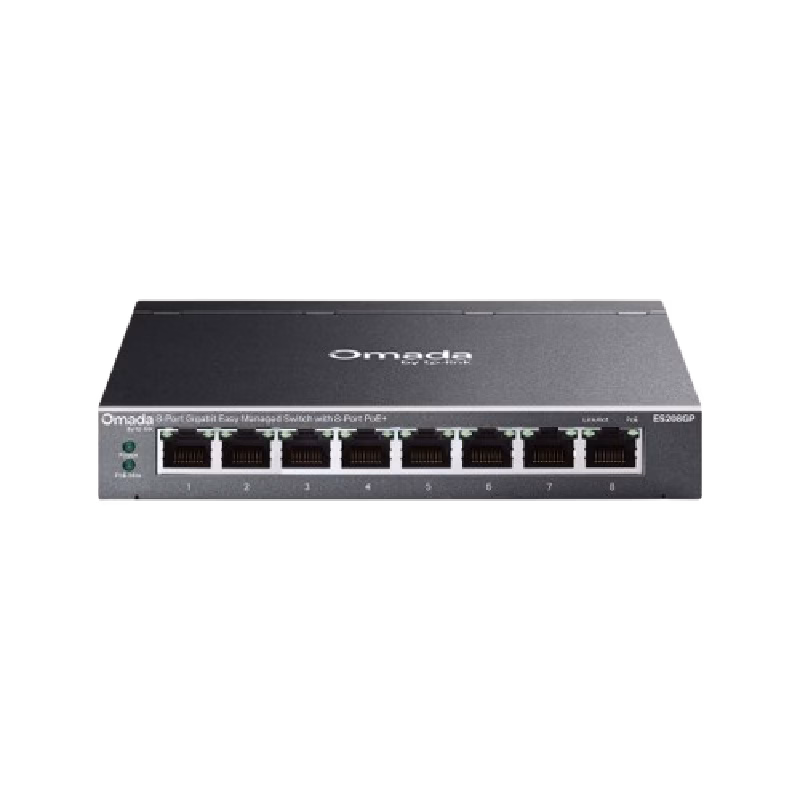 TP-Link Omada 8-Port Gigabit Easy Managed Switch with 8-Port PoE+ | ES208GP