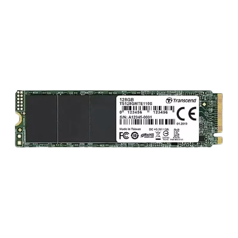 Transcend 128GB SSD NVMe M.2 | TS128GMTE110S | 2 Years Warranty