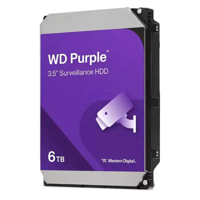 WD Purple Surveillance Hard Drive 6TB 3.5″ SATA | 3 Years Warranty
