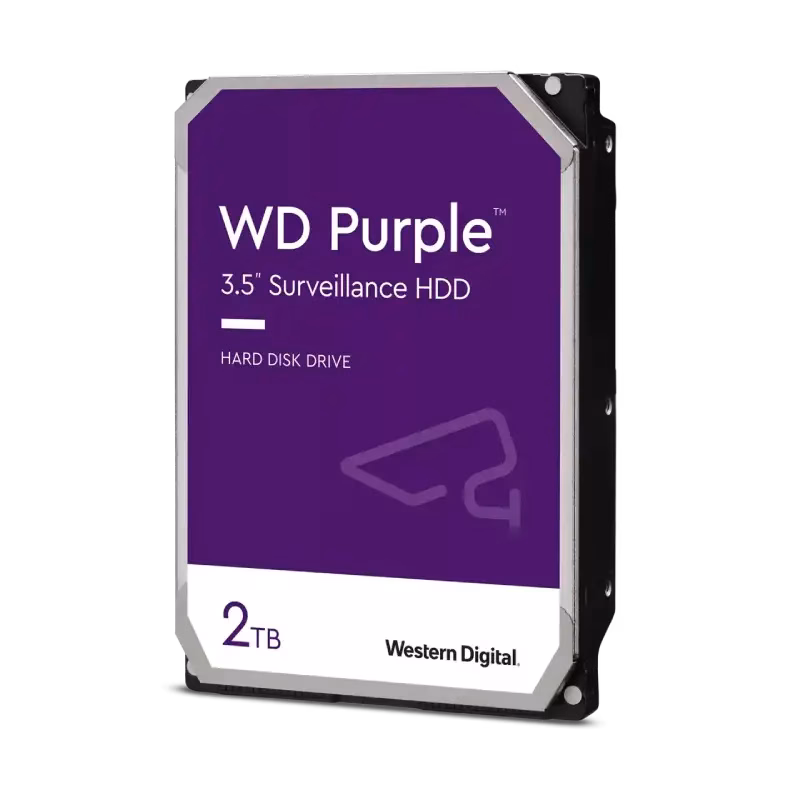 Western Digital Purple 3.5″ Sata 2TB HDD | 3 Years Warranty