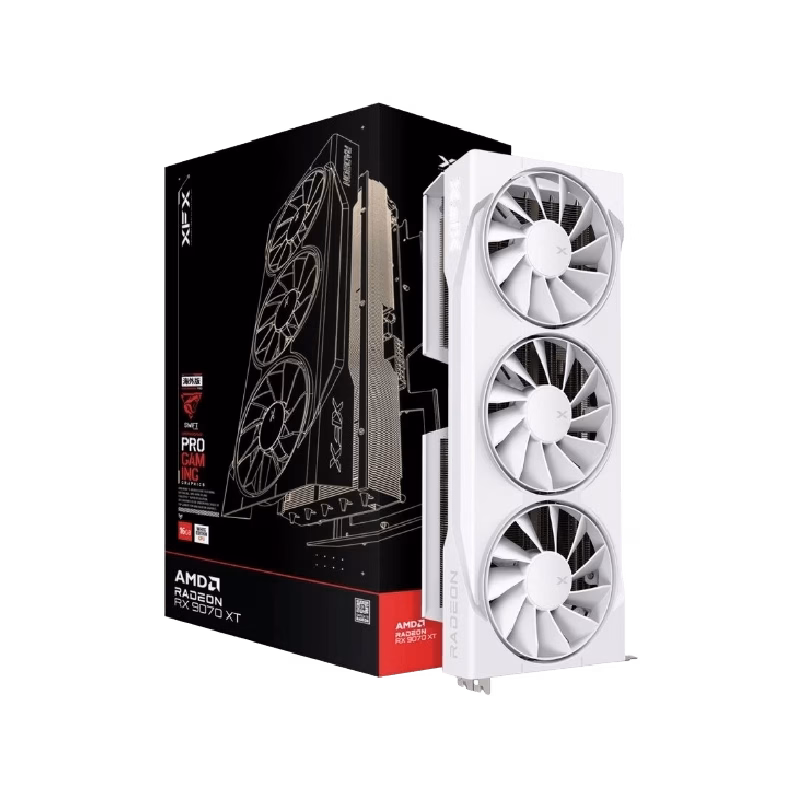 XFX Swift AMD Radeon RX 9070XT White Triple Fan Gaming Edition | 1 Years Warranty | Tax Included