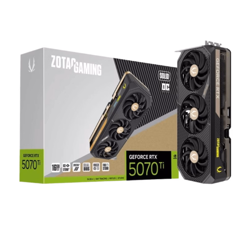 Zotac Gaming GeForce RTX 5070 Ti SOLID OC Graphics Card | ZT-B50710J-10P