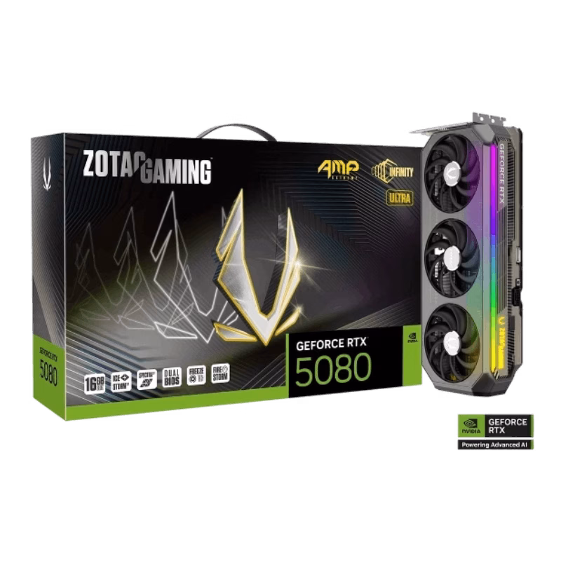 ZOTAC GAMING GeForce RTX 5080 AMP Extreme INFINITY ULTRA Graphics Card | ZT-B50800BU-10P | Tax Free