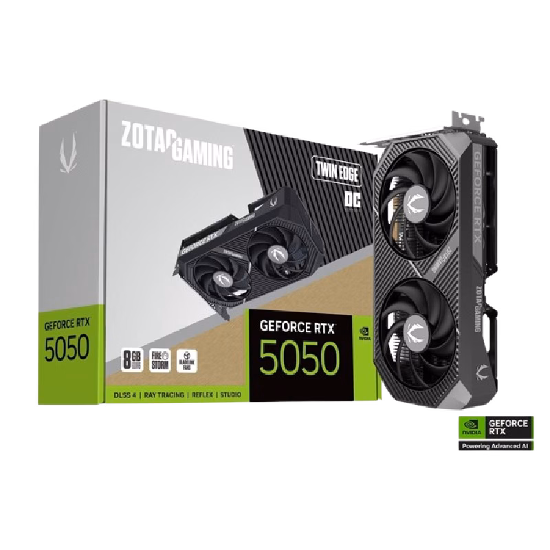 ZOTAC GAMING GPU GeForce RTX 5050 8GB Twin Edge OC DDR6 | ZT-B50500H-10M