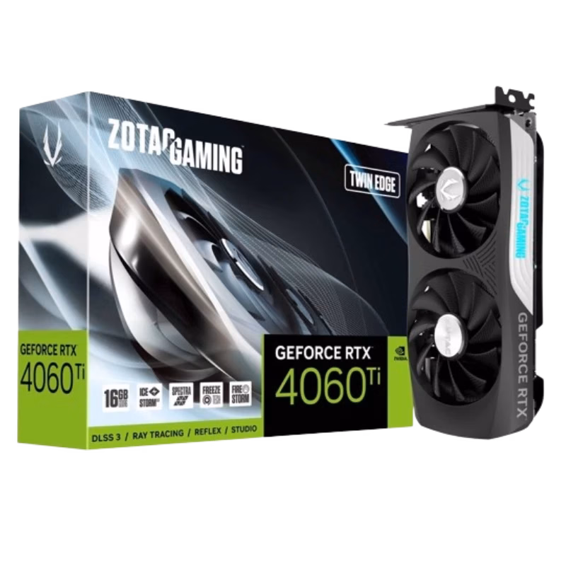 ZOTAC GeForce RTX 4060 TI Twin Edge 16GB | ZT-D40620E-10M | Tax Free