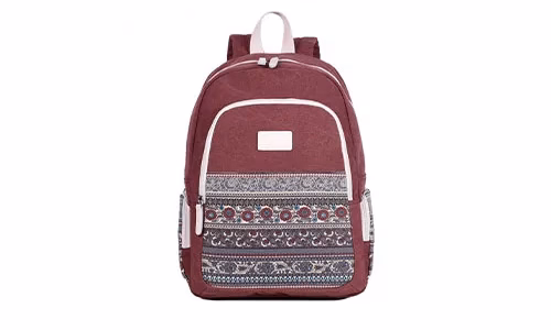 canasartisan designed WINE RED laptop backpack