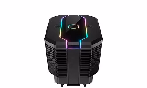 COOLER MASTER Dual Tower Heatsink with a uniform 6 pipe Lighting Badge