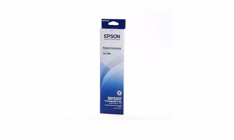 Epson S015337 Black Fabric Ribbon Cartridge
