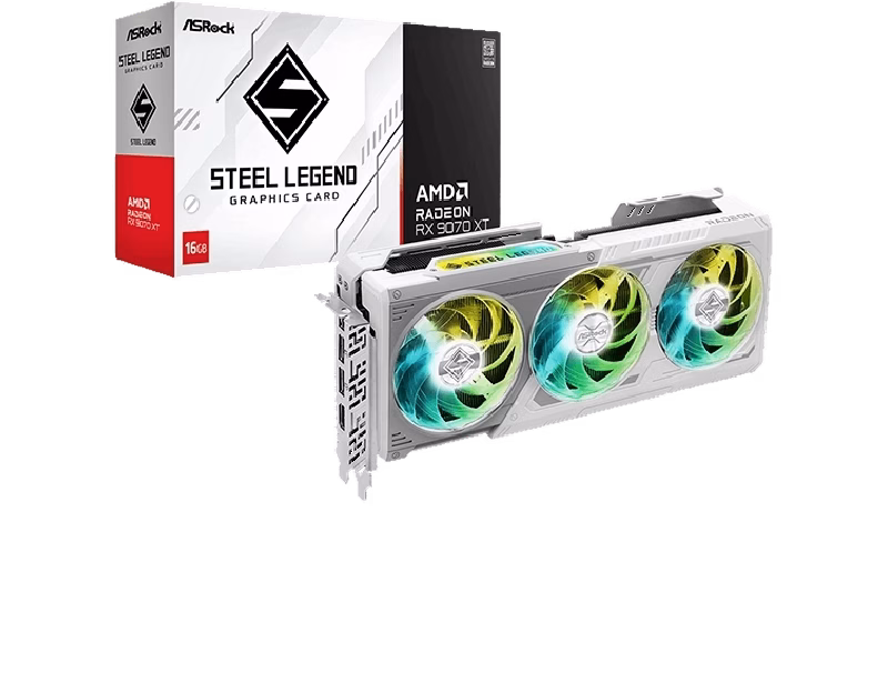 ASRock AMD Radeon RX 9070 XT Steel Legend | 1 Years Warranty | Tax Included
