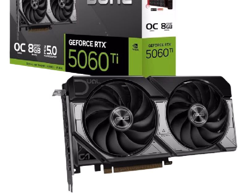 Asus Graphic Cards Dual GeForce RTX 5060TI 8GB DDR7 OC EDITION