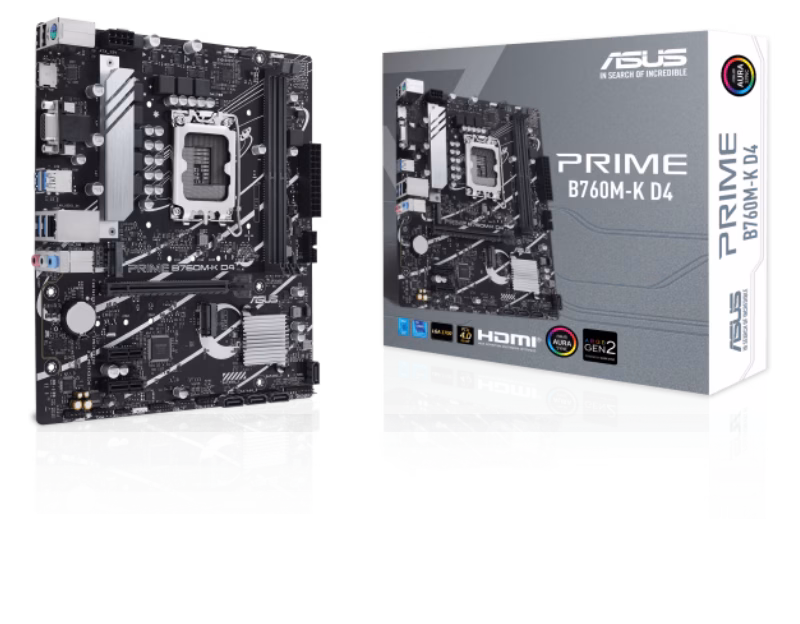 ASUS PRIME B760M-K D4 DDR4 MOTHERBOARD | 90MB1DS0-M0EAY0
