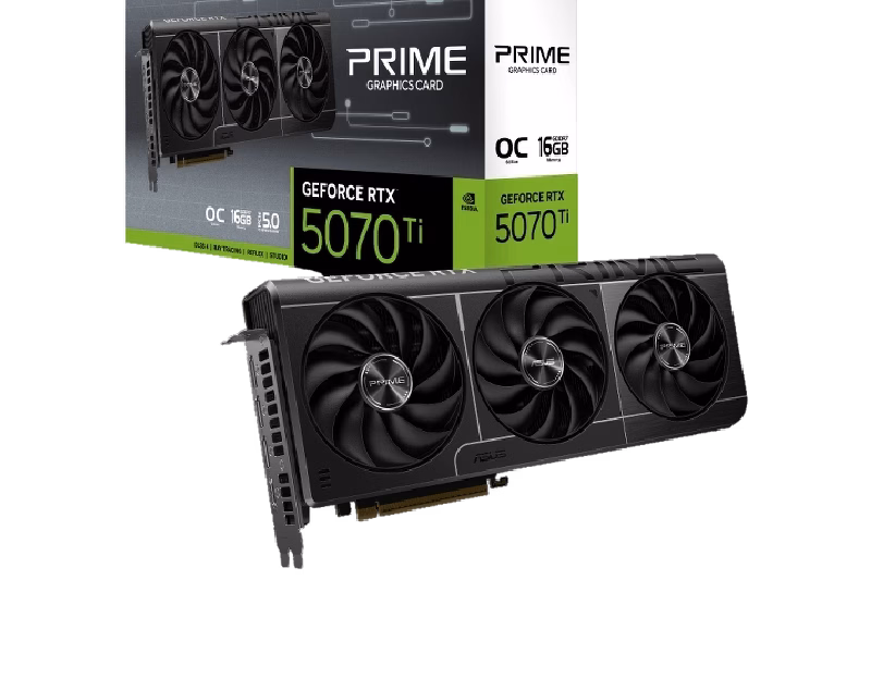 ASUS PRIME GeForce RTX 5070 Ti 16GB GDDR7 OC Edition Graphics Card