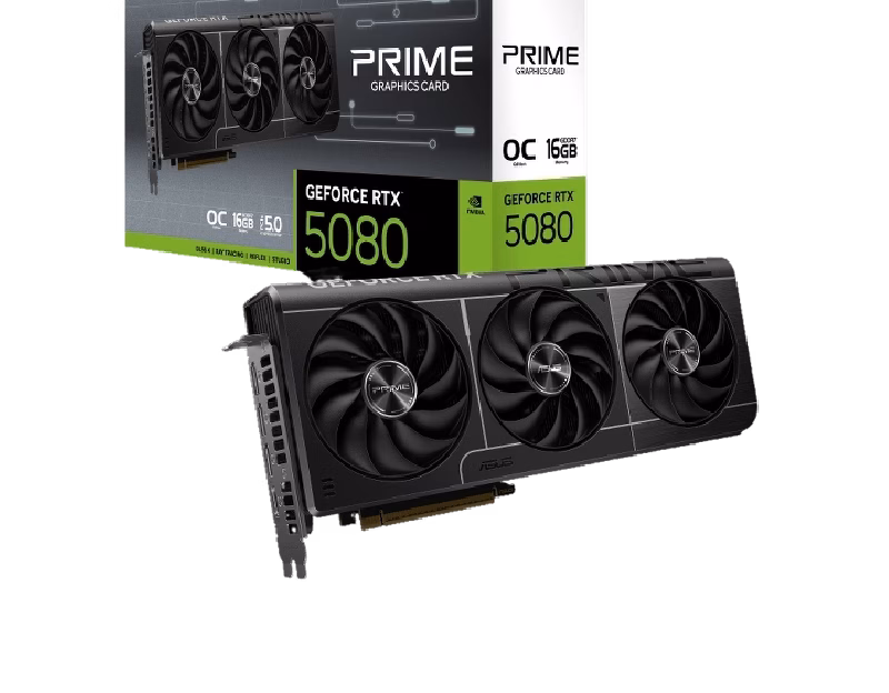 ASUS PRIME GeForce RTX 5080 16GB GDDR7 OC Edition Graphics Card