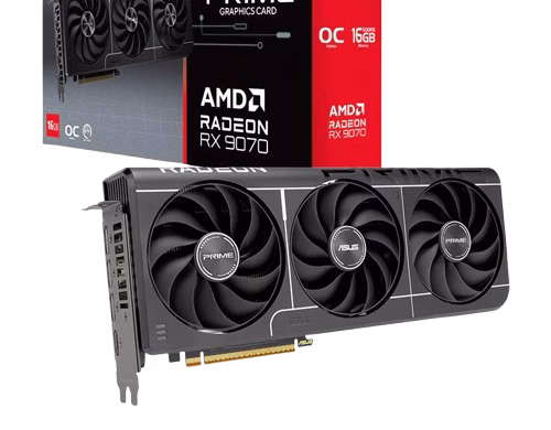ASUS Prime Radeon RX 9070 EVO OC 16GB GDDR6 PCIe 5.0 Graphics Card | PRIME-RX9070-O16G-EVO