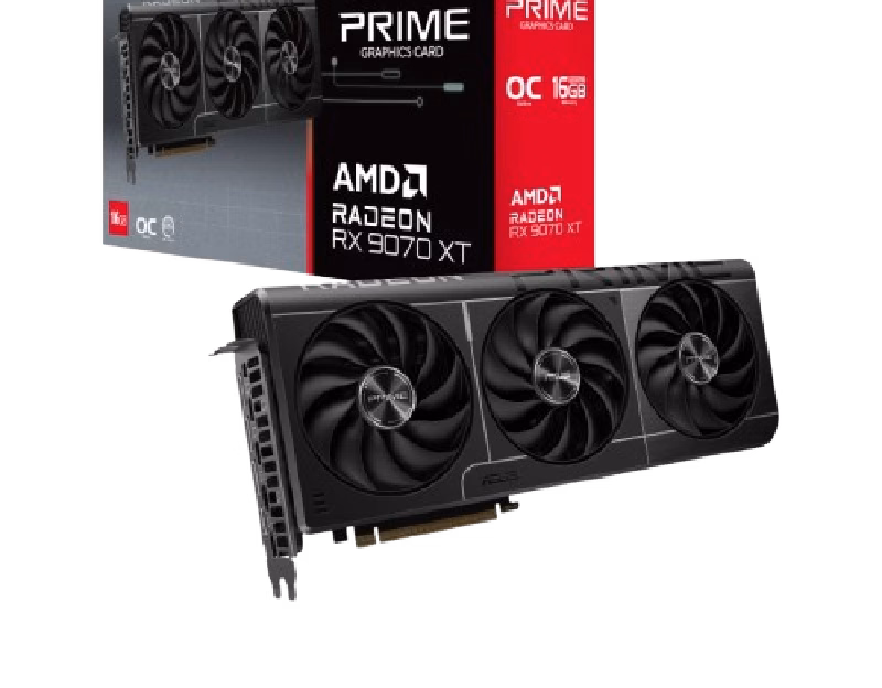ASUS Prime Radeon RX 9070 XT OC Edition 16GB GDDR6 Gaming Graphics Card