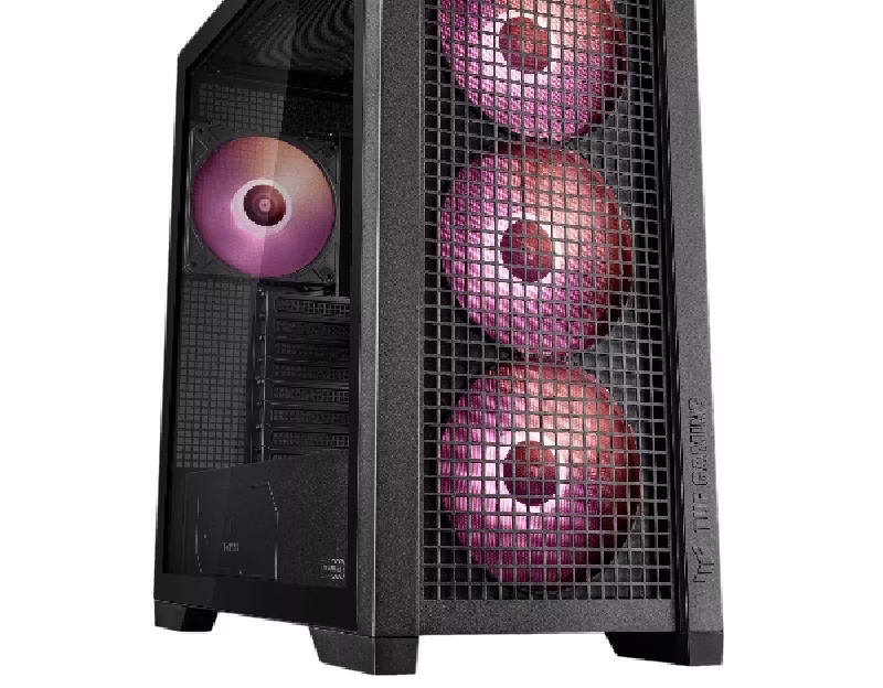 ASUS TUF Gaming GT302 TG ARGB BLACK case | 90DC0010-B19000 | 3 Years Warranty