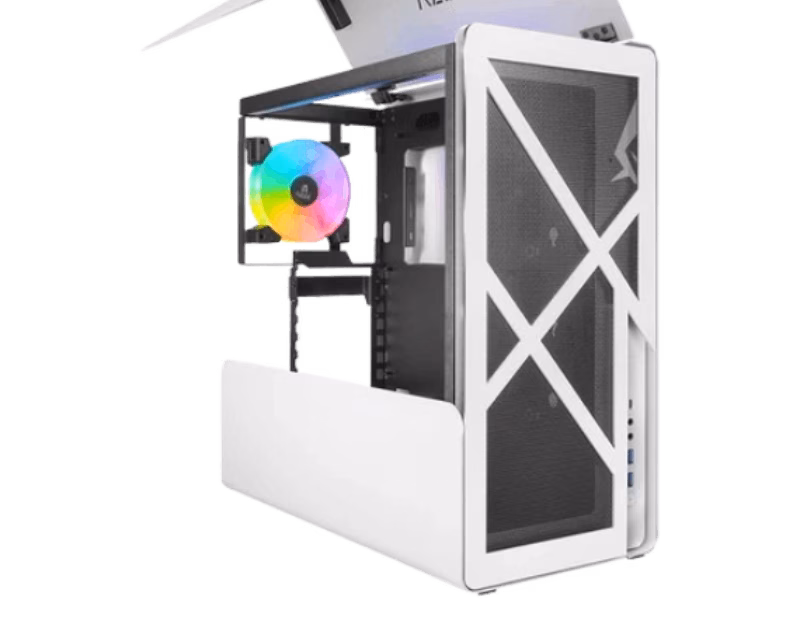 AZZA Cast 808WM White Gaming Case | CSAZ-808W-M