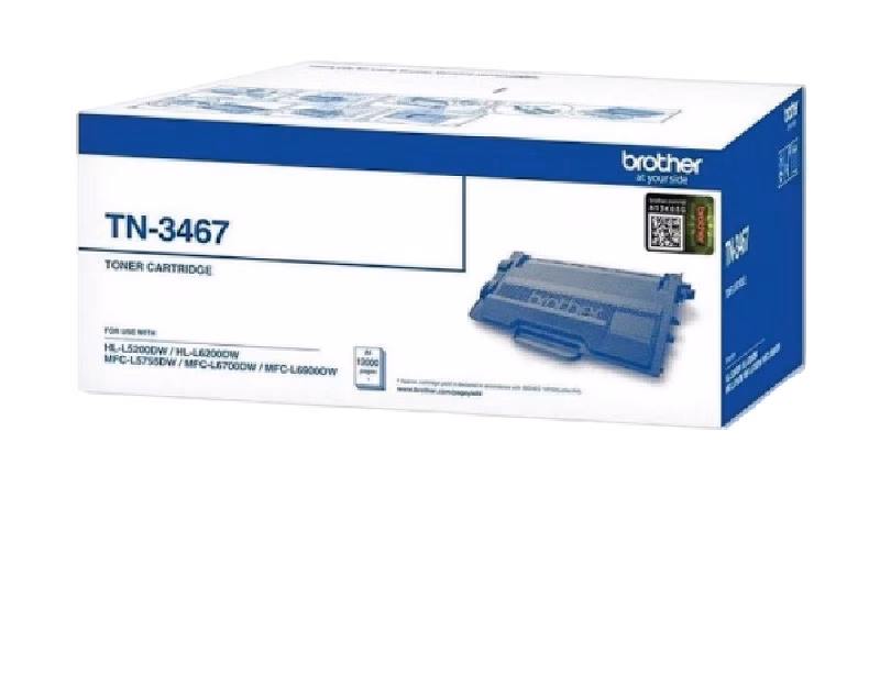 Brother 12000 pages toner catridge (HL-L6200DW, HL-L6400DW, MFC-L5755DW, MFC-L6900DW) | TN-3467