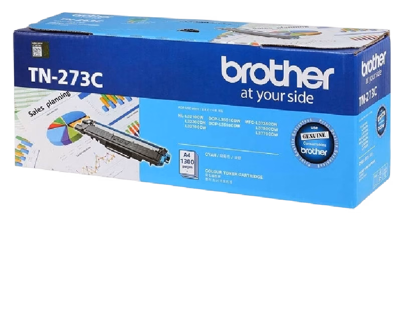 Brother Genuine TN-273C Standard Yield Cyan Ink Printer Toner Cartridge