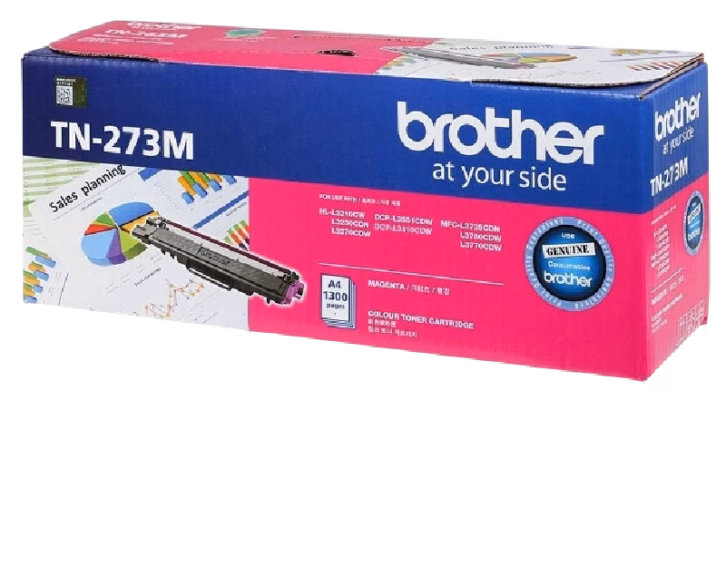 Brother Genuine TN-273M Standard Yield Magenta Ink Printer Toner Cartridge