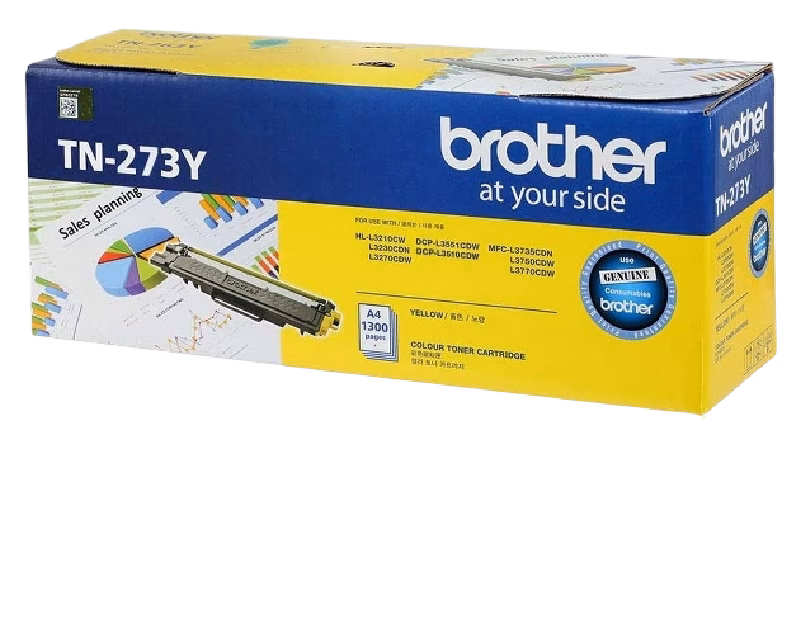 Brother Genuine TN-273Y Standard Yield Yellow Ink Printer Toner Cartridge