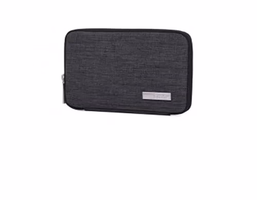 canvasartisan DARK GRAY and Light GRAY pouch bag 20x11x2cm