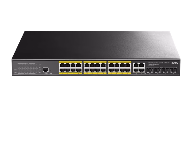 Cudy 24-Port Gigabit Managed PoE+ Switch | GS2028PS4 300W