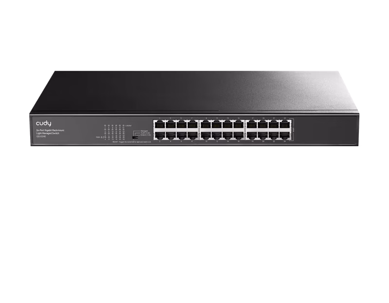 Cudy 24 Port Gigabit Rackmount Light Managed Switch | GS1024E