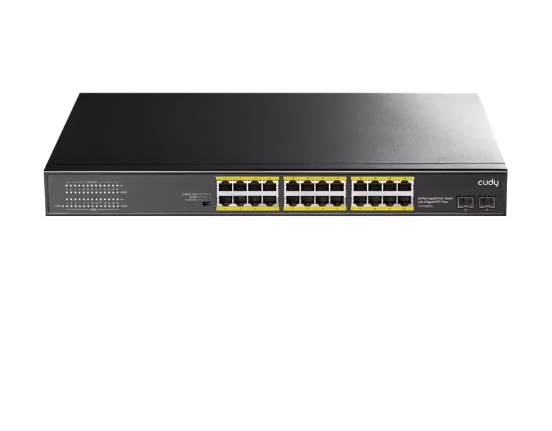 Cudy 24-Port PoE+ Switch – 2 Gigabit SFP Ports | GS1028PS2