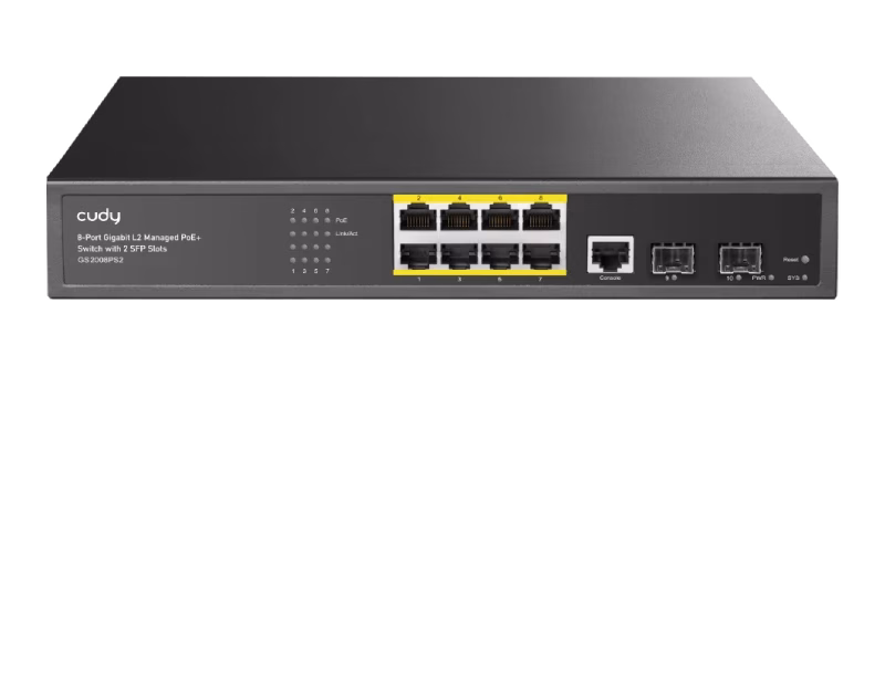 Cudy 8-Port Gigabit L2 Managed PoE+ Switch | GS2008PS2