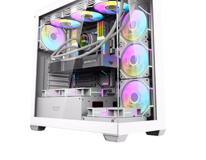 DarkFlash DS900 Aquarium ATX PC Case White | Tax Included
