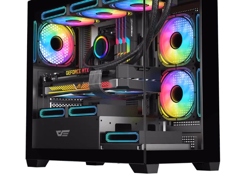 DarkFlash DS900M M-ATX PC Case Black | Tax Included