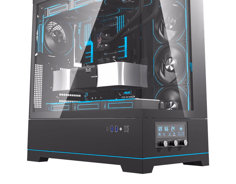 DarkFlash DY451 Pro ATX PC Case – Black | Tax Included