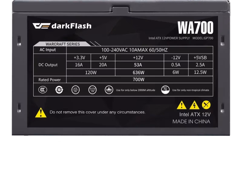 Darkflash WA700 Non-Modular Power Supply | Tax Free