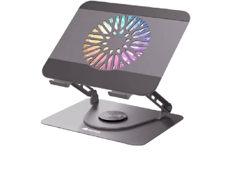 FANTECH NC30 Laptop Cooling Stand with Detachable RGB Fan – Adjustable, 360° Swivel, Support up to 17.3″ Laptops