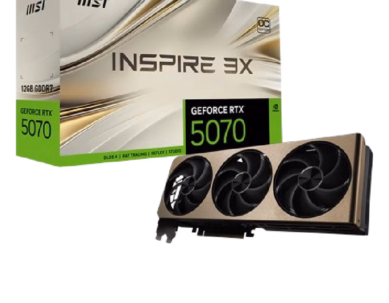 GeForce RTX 5070 12G INSPIRE 3X OC | 1 Years Warranty