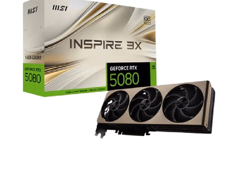 GeForce RTX 5080 16G INSPIRE 3X OC | 1 Years Warranty