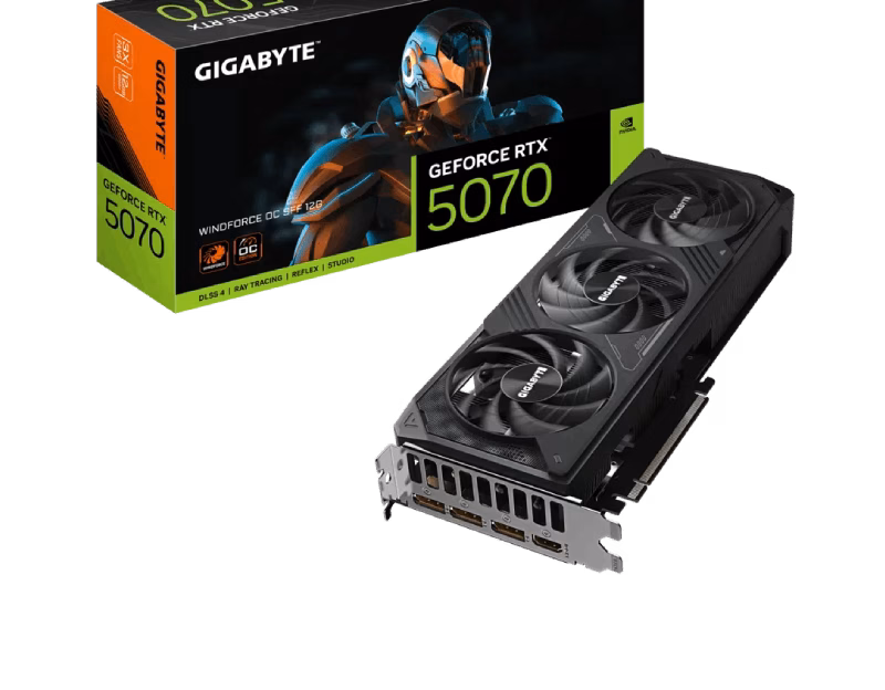 Gigabyte GeForce RTX 5070 Windforce OC SFF 12G 3X FANS Graphics Card | GV-N5070WF3OC-12GD
