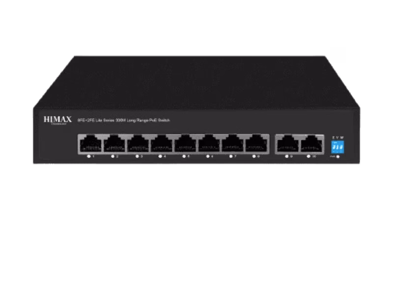 HIMAX Lite Series Long Range 10 Ports PoE Switch | PS1802E-L | 3 Years Warranty