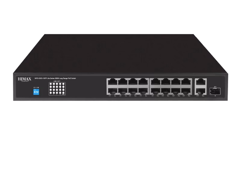 HIMAX Lite Series Long Range 18 Ports PoE Switch | PS11602FE-L | 3 Years Warranty
