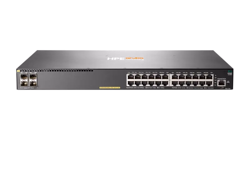 HPE Aruba Networking 2930F 24G PoE+ 4SFP+ Switch | JL255A