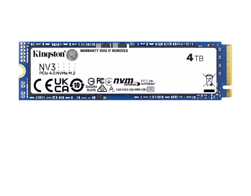 Kingston NV3 PCIe 4.0 4TB NVMe SSD | SNV3S/4000G |