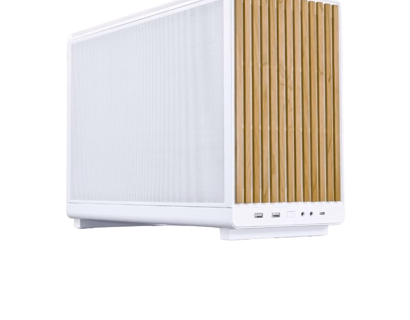 Lian Li Dan A3 mATX Case Wood Edition White