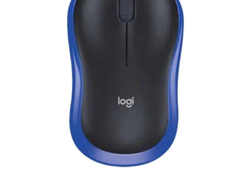 Logitech M185 Wireless Mouse – Blue